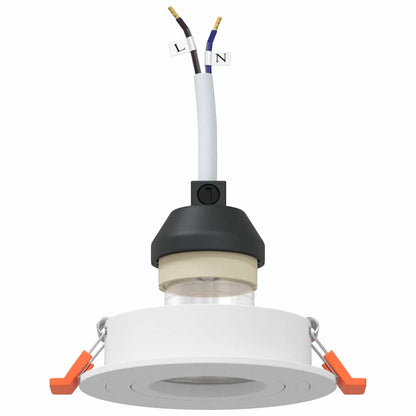 Spotlights with Spotlights 6 pcs White 9 x 9 x cm Aluminium
