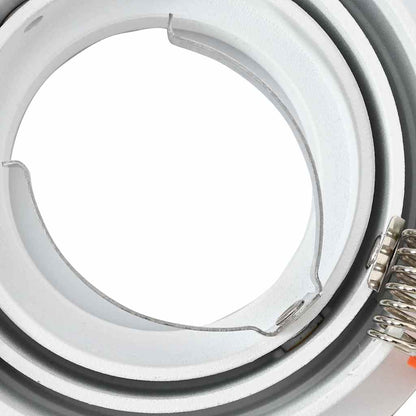 Spotlights with Spotlights 12 pcs White 9 x 9 x cm Aluminium