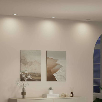 Spotlights with Spotlights 12 pcs White 9 x 9 x cm Aluminium