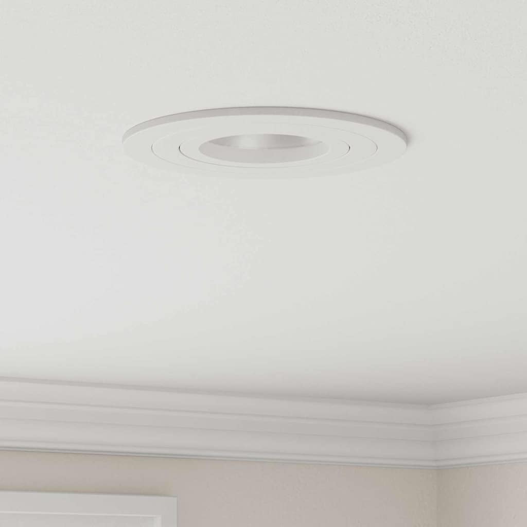 Spotlights with Spotlights 12 pcs White 9 x 9 x cm Aluminium