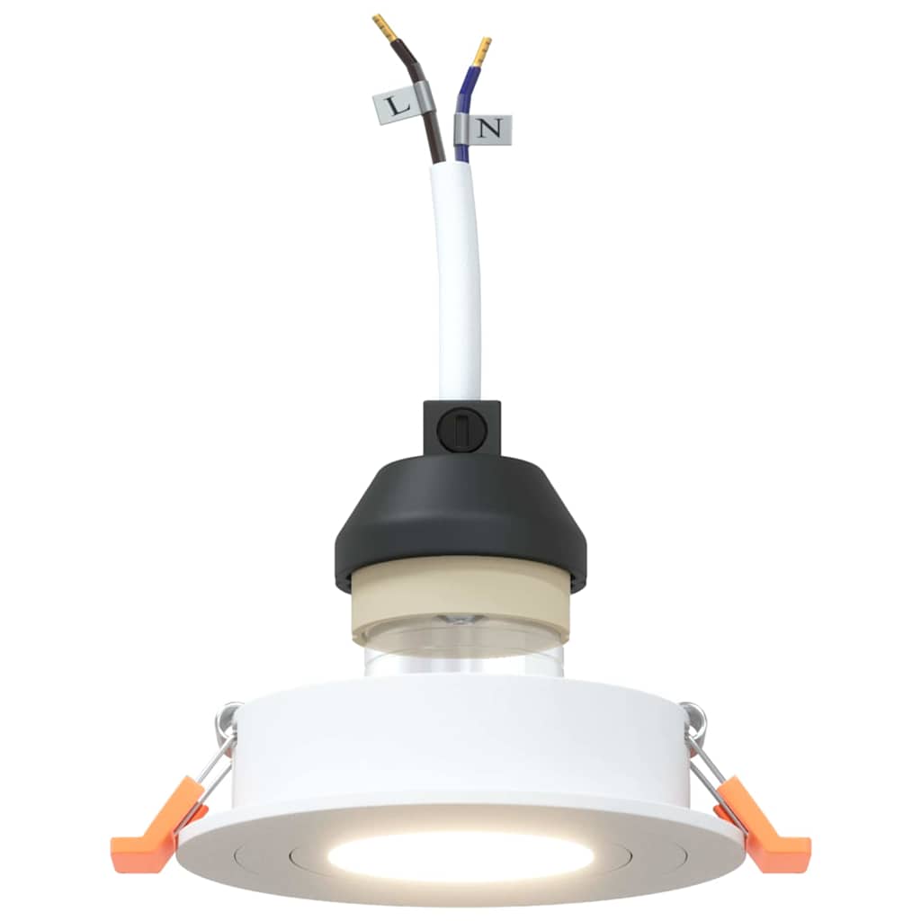 Spotlights with Spotlights 12 pcs White 9 x 9 x cm Aluminium