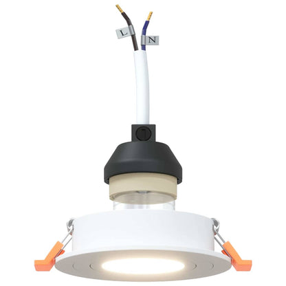 Spotlights with Spotlights 12 pcs White 9 x 9 x cm Aluminium