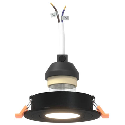 Spotlights with Spotlights 24 pcs Black 9 x 9 x cm Aluminium