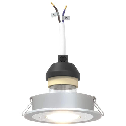 Spotlights with Spotlights 6 pcs Silver 9 x 9 x cm Aluminium