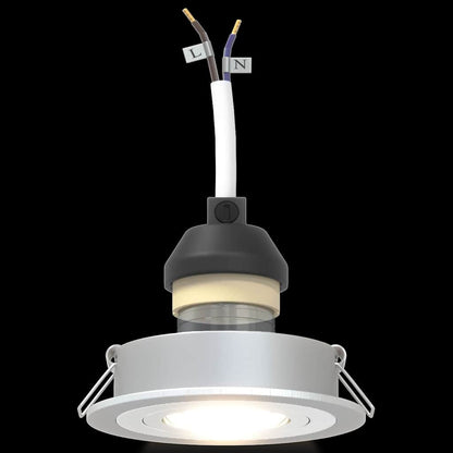 Spotlights with Spotlights 6 pcs Silver 9 x 9 x cm Aluminium