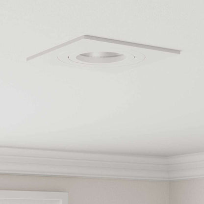 Spotlights with Spotlights 6 pcs White 9 x 9 x cm Aluminium