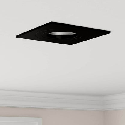Spotlights with Spotlights 12 pcs Black 9 x 9 x cm Aluminium