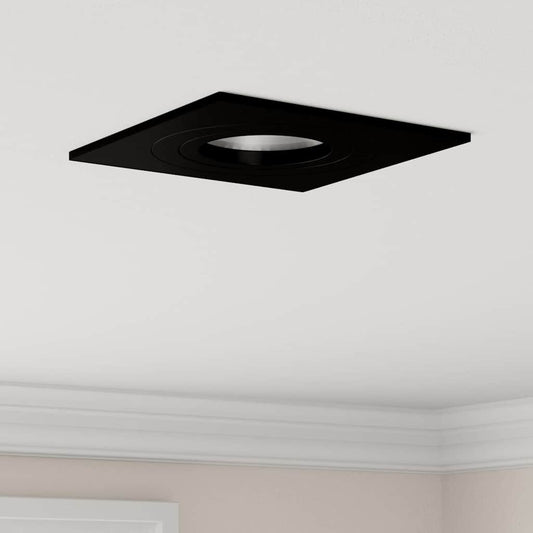 Spotlights with Spotlights 24 pcs Black 9 x 9 x cm Aluminium