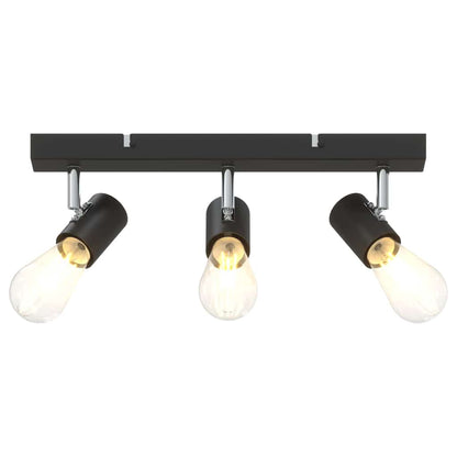Ceiling Spotlight Black 38 x 6.5 x 11.5 cm Steel