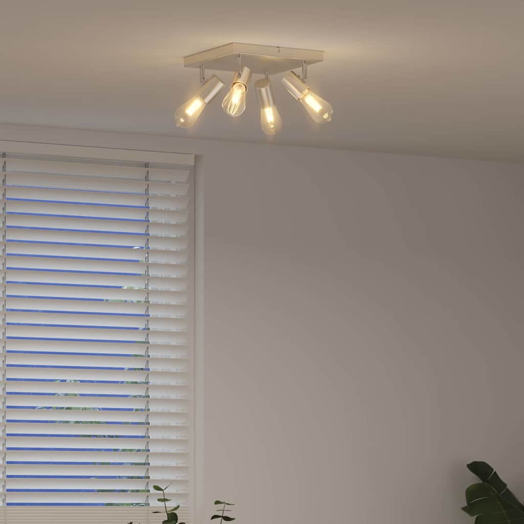 Ceiling Spotlight Brushed Nickel 26.5 x 26 x 11.5 cm Steel