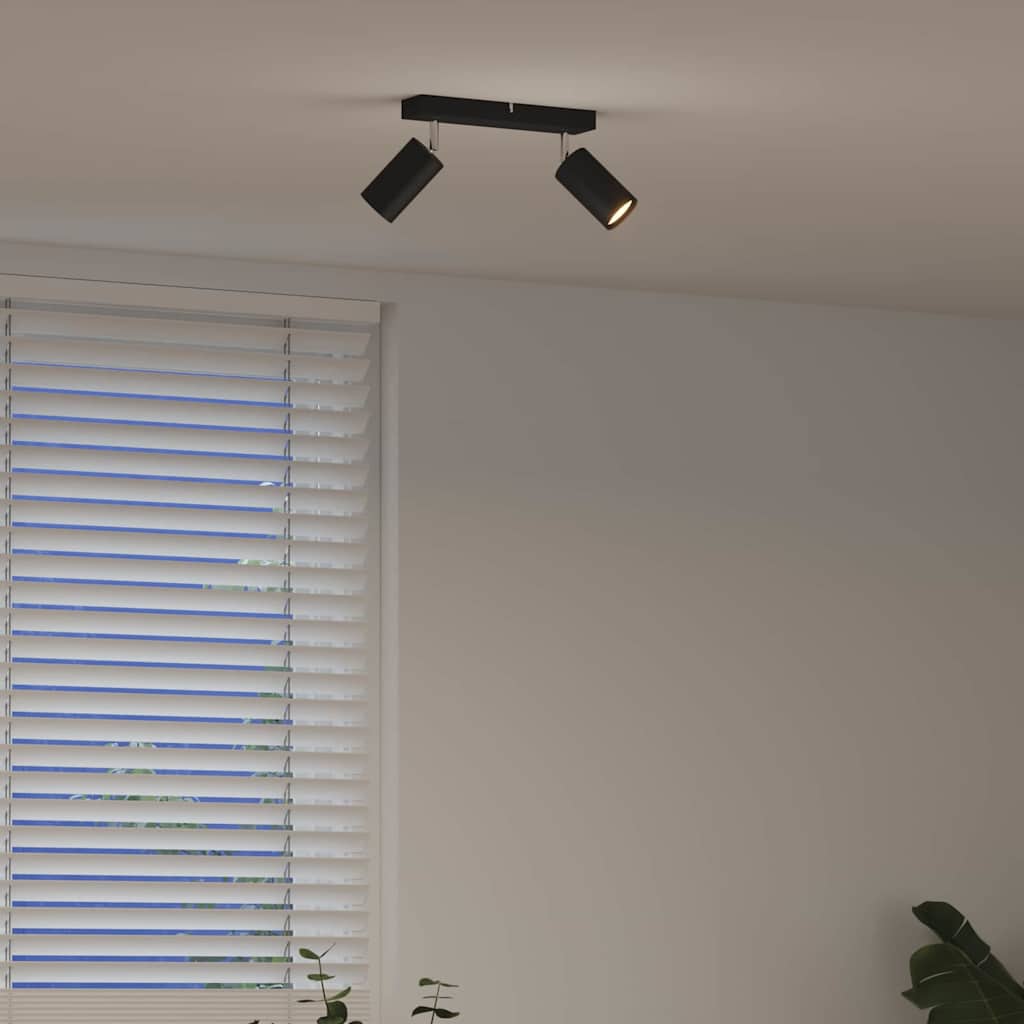 Ceiling Spotlight Black 26 x 5.5 x 16.5 cm Steel