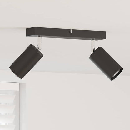 Ceiling Spotlight Black 26 x 5.5 x 16.5 cm Steel