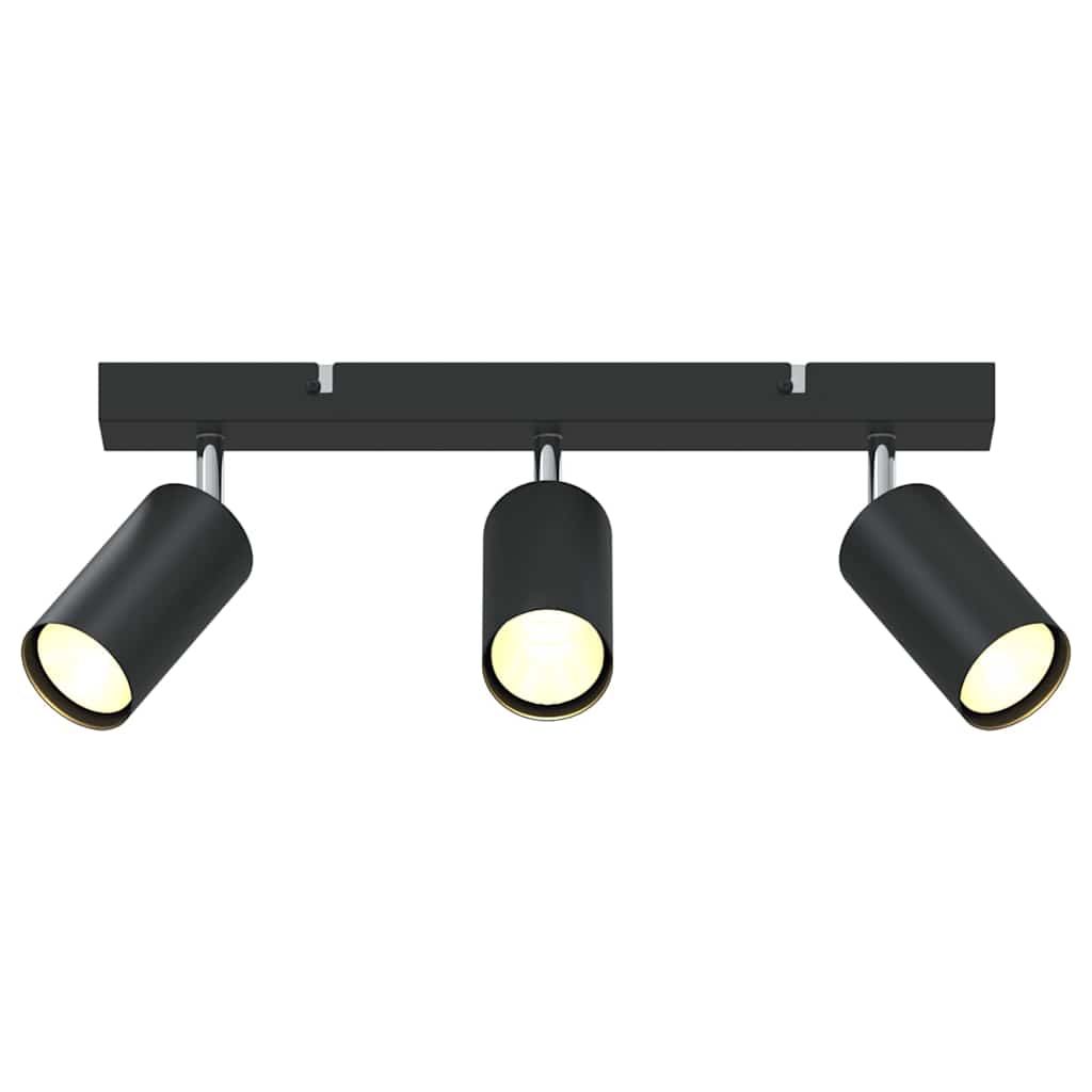 Ceiling Spotlight Black 38 x 5.5 x 16.5 cm Steel