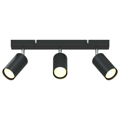 Ceiling Spotlight Black 38 x 5.5 x 16.5 cm Steel