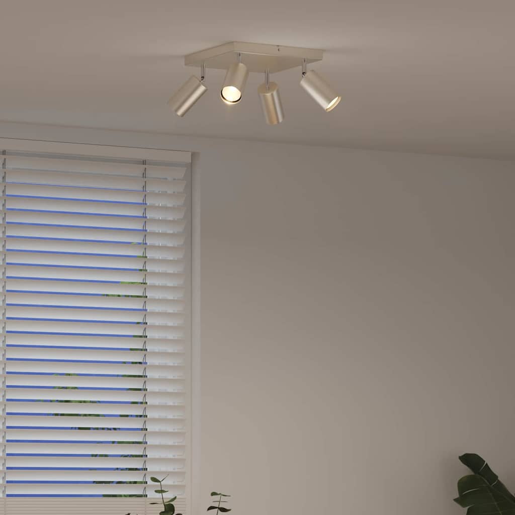 Ceiling Spotlight Brushed Nickel 26 x 26 x 16.5 cm Steel