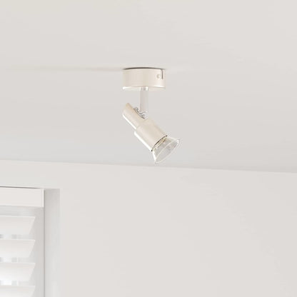 Ceiling Spotlight Brushed Nickel 8 x 8 x 10.5 cm Steel