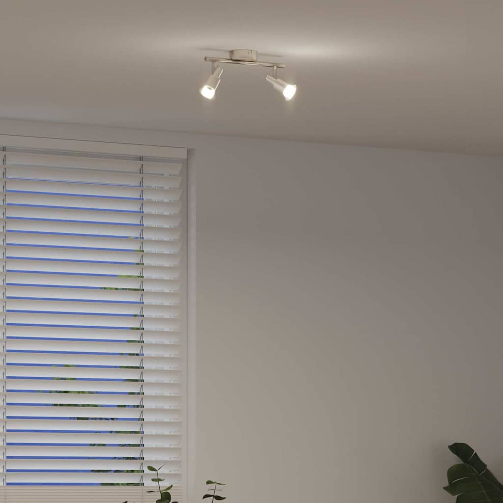 Ceiling Spotlight Brushed Nickel 25.5 x 8 x 11 cm Steel