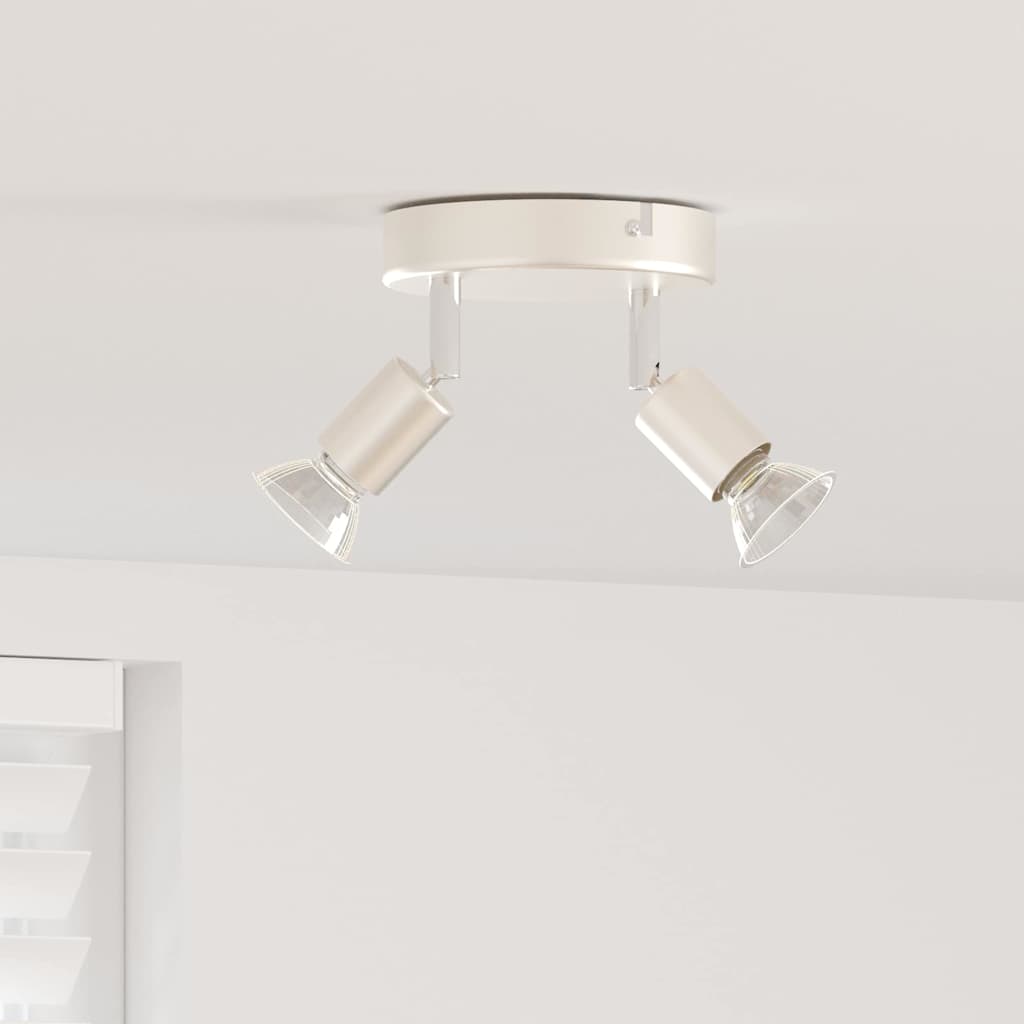Ceiling Spotlight Brushed Nickel 12 x 8 cm Steel