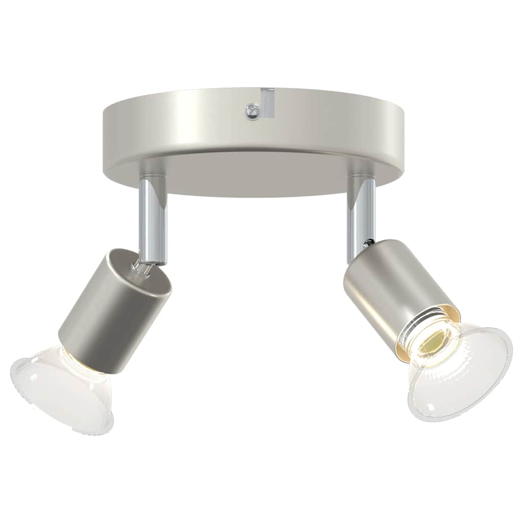 Ceiling Spotlight Brushed Nickel 12 x 8 cm Steel