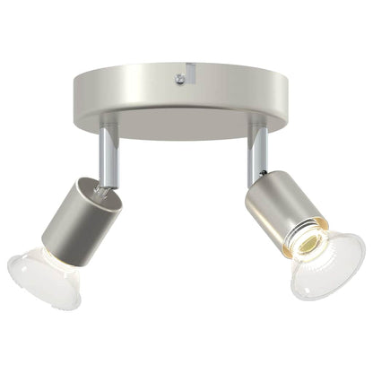 Ceiling Spotlight Brushed Nickel 12 x 8 cm Steel