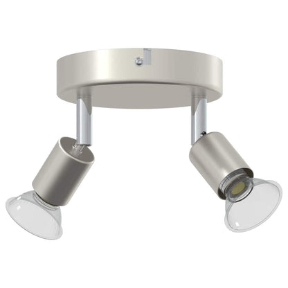 Ceiling Spotlight Brushed Nickel 12 x 8 cm Steel