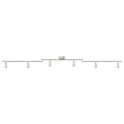 Ceiling Spotlight Brushed Nickel 176.5 x 9.5 x 14 cm Steel