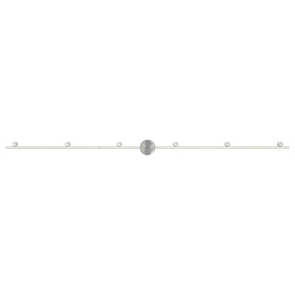 Ceiling Spotlight Brushed Nickel 176.5 x 9.5 x 14 cm Steel