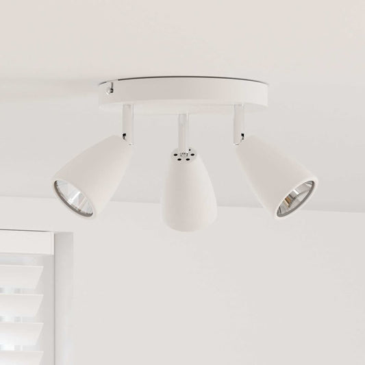 Ceiling Spotlight White 19 x 19 x 14.5 cm Steel