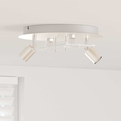 Ceiling Spotlight Silver 29 x 29 x 11 cm Steel and glass