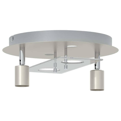 Ceiling Spotlight Silver 29 x 29 x 11 cm Steel and glass