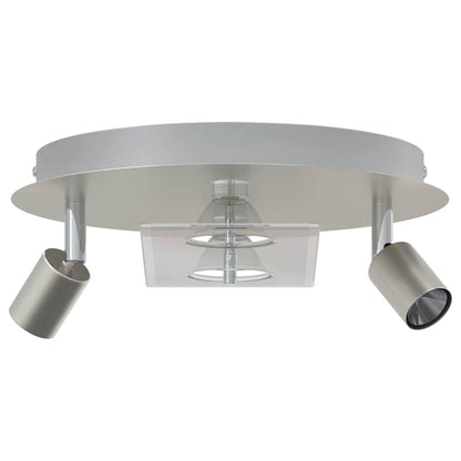 Ceiling Spotlight Silver 29 x 29 x 11 cm Steel and glass