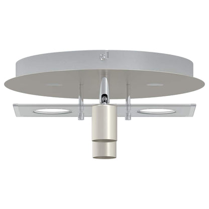 Ceiling Spotlight Silver 29 x 29 x 11 cm Steel and glass