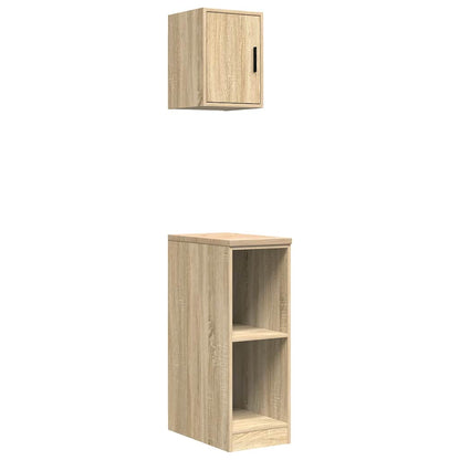 Garage Cabinets 2 pcs Sonoma Oak Engineered Wood