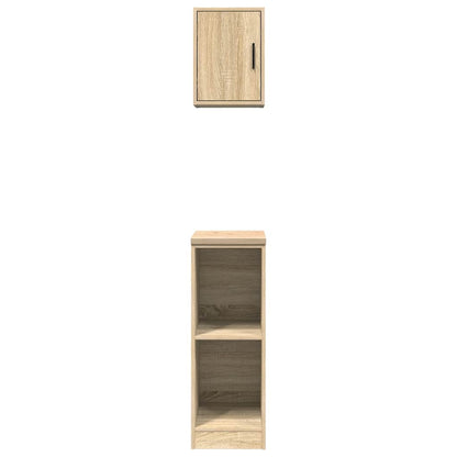 Garage Cabinets 2 pcs Sonoma Oak Engineered Wood
