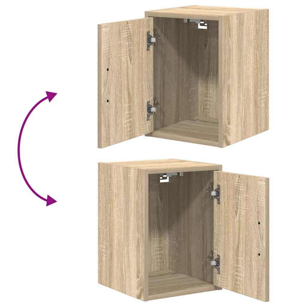 Garage Cabinets 2 pcs Sonoma Oak Engineered Wood