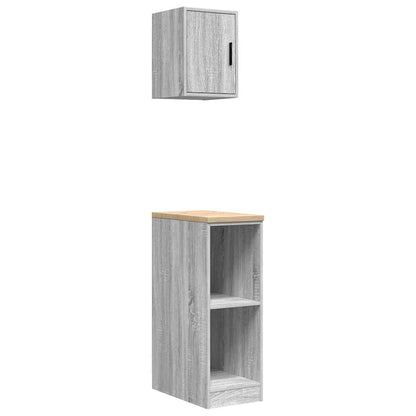 Garage Cabinets 2 pcs Grey Sonoma Engineered Wood