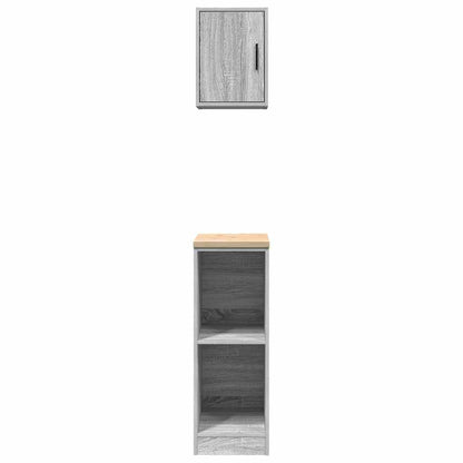 Garage Cabinets 2 pcs Grey Sonoma Engineered Wood