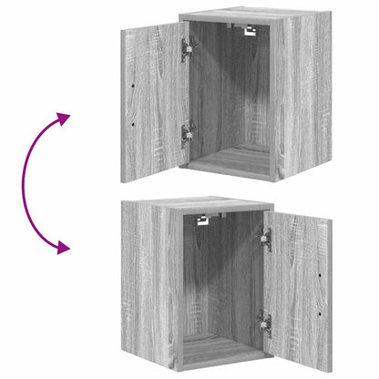 Garage Cabinets 2 pcs Grey Sonoma Engineered Wood