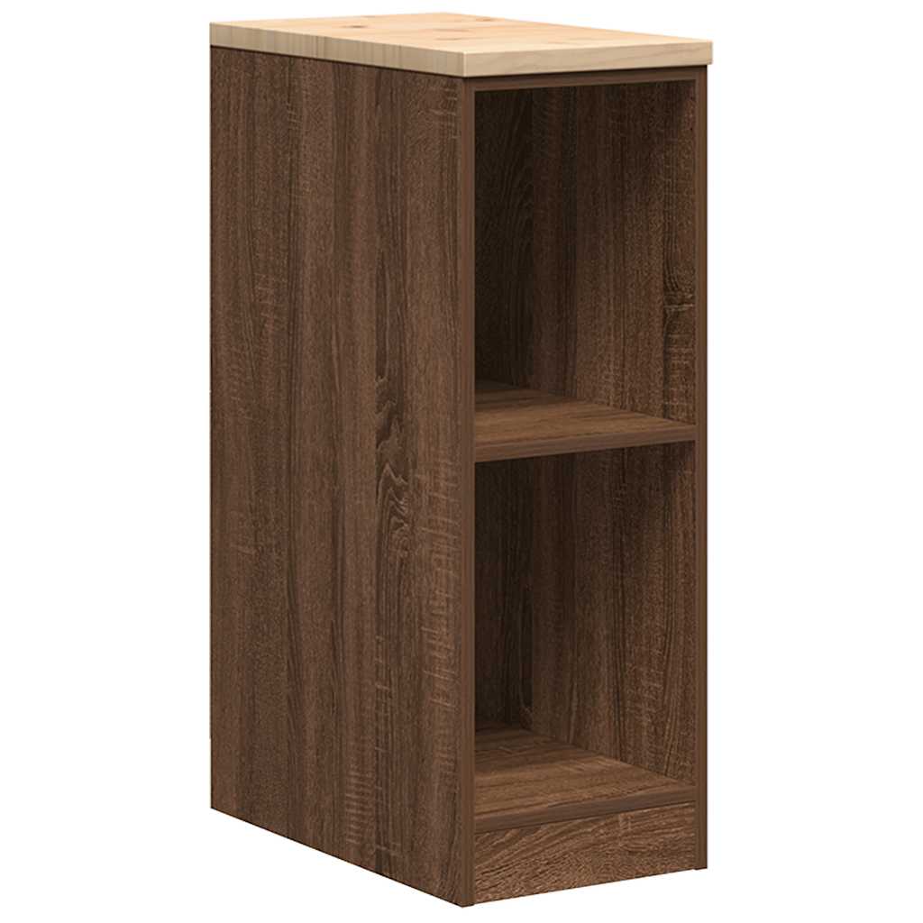 Garage Cabinets 2 pcs Brown Oak Engineered Wood