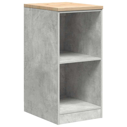 Garage Cabinets 2 pcs Concrete Grey Engineered Wood