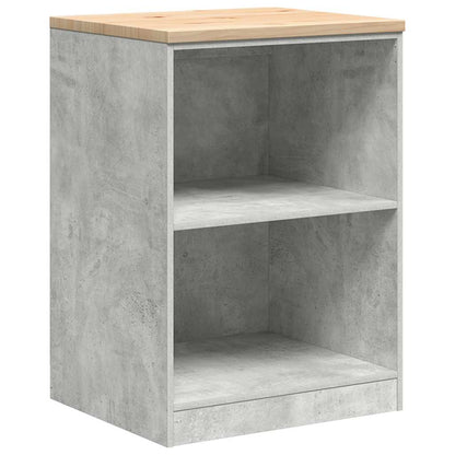 Garage Cabinets 2 pcs Concrete Grey Engineered Wood