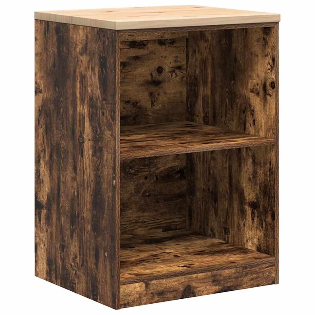 Garage Cabinets 2 pcs Smoked Oak Engineered Wood