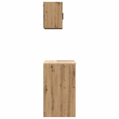 Garage Cabinets 2 pcs Artisan Oak Engineered Wood