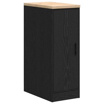 Garage Cabinets 2 pcs Black Engineered Wood