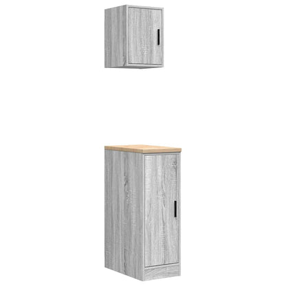Garage Cabinets 2 pcs Grey Sonoma Engineered Wood