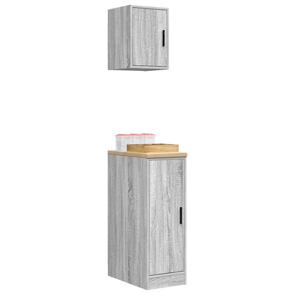 Garage Cabinets 2 pcs Grey Sonoma Engineered Wood