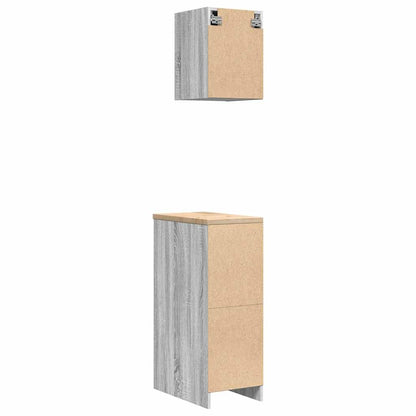 Garage Cabinets 2 pcs Grey Sonoma Engineered Wood
