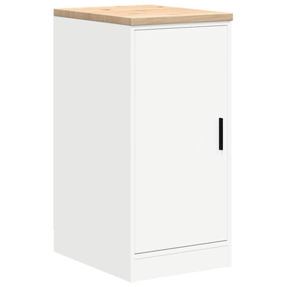 Garage Cabinets 2 pcs White Engineered Wood