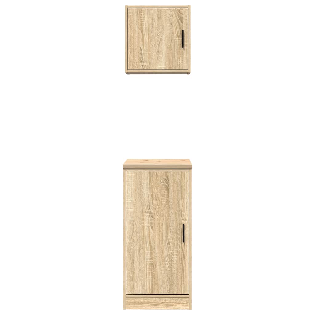 Garage Cabinets 2 pcs Sonoma Oak Engineered Wood