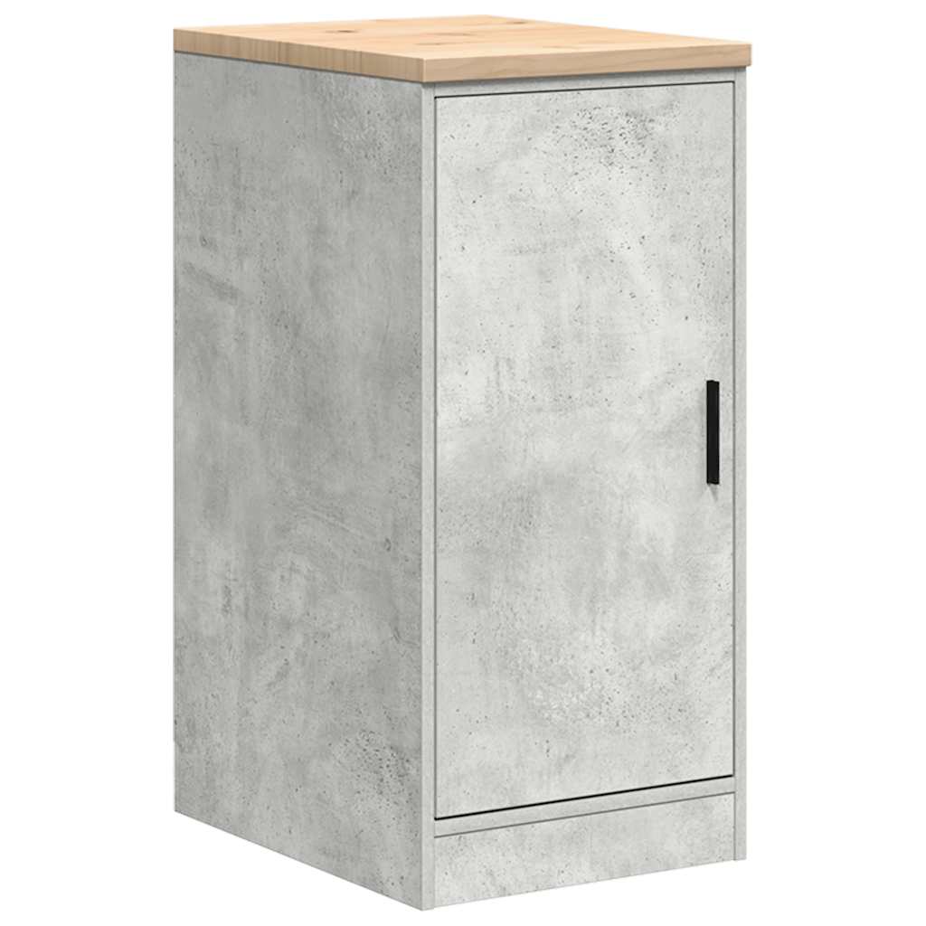 Garage Cabinets 2 pcs Concrete Grey Engineered Wood